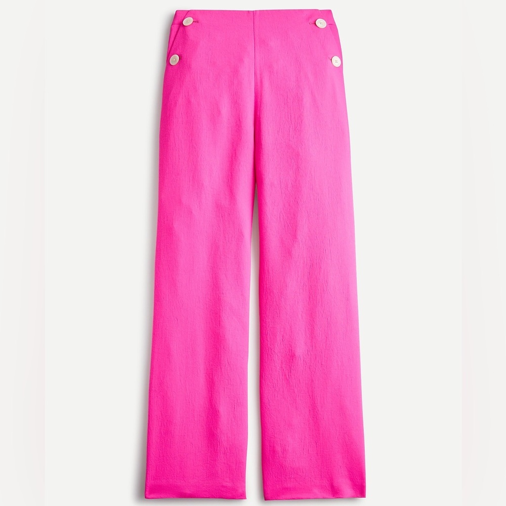 J. Crew Pink Wide Leg Pants
